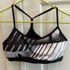 Reebok CrossFit sports bra size M, color black and white